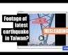 Compilation of old disaster clips related to recent earthquake in Taiwan on April 22, 2024
