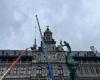 Obelisk damaged by storm is back on the facade of the city hall: “The crown is back” (Antwerp)