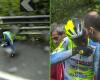Double bad luck on slippery roads: Biniam Girmay falls twice in quick succession and has to leave Giro