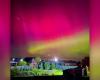 Aurora lights up the sky in geomagnetic storm