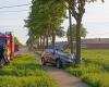 Woman in her twenties crashes into a tractor and comes to a halt against a tree in Bikschote: driver critical | Langemark-Poelkapelle